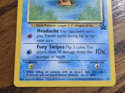 Pokemon Wotc Black Star Promo # 20 Psyduck,,not played - Image 3