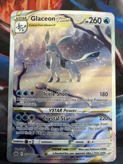 Glaceon VSTAR GG40/GG70 Crown Zenith: Galarian Gallery Holo Pokemon TCG - Image 1