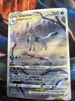 Glaceon VSTAR GG40/GG70 Crown Zenith: Galarian Gallery Holo Pokemon TCG - Image 3