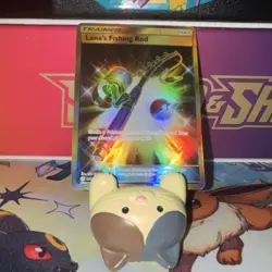 Pokemon Lana's Fishing Rod 266/236 SM: Cosmic Eclipse Secret - Image 1