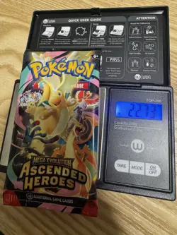 VERY HEAVY! GOD PACKU 22.73g Ascended Heroes Pokemon TCG Booster (SEALED) - Image 1