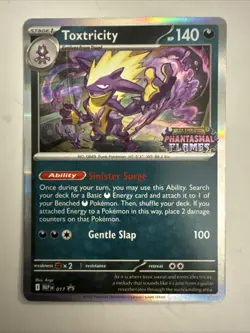 Toxtricity 017 PRERELEASE Phantasmal Flames Black Star Promo Pokemon TCG MINT - Image 1