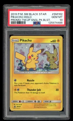 Pikachu - #162 S&M Promo - English - PSA 10 Gem Mint - Image 1