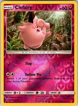Clefairy 88/145 SM - Guardians Rising Pokemon NM/LP Reverse Holo - Image 1