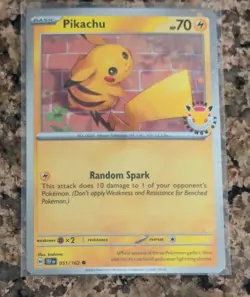 Pikachu Pokemon Day 2026 051/162 30th Anniversary Promo Pokemon TCG MINT - Image 1