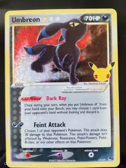 Pokemon - Umbreon *Gold Star* Celebrations 17/17 - Image 1