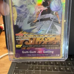 One Piece Gum-Gum Jet Gatling Alt Art OP03-072 R Best Vol. 2 PRB-02 English - Image 3