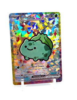 BULBASAUR ART READ DESCRIPTION BELOW HOLO BULBASAUR Card BULBASAUR Pokemon Card - Image 1