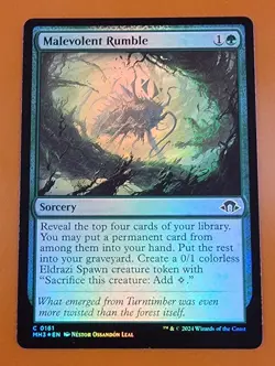 1x Malevolent Rumble | FOIL | Modern Horizons 3 | MTG Magic Cards - Image 1