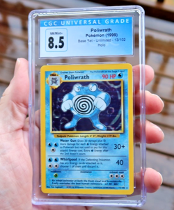 Vintage Poliwrath Original 1999 Holo Pokemon Card Graded 8.5 CGC Base Set 13/102 - Image 1