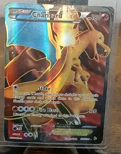 Charizard EX 100/106 Full Art Holo Flashfire Pokemon Card LP - Image 1