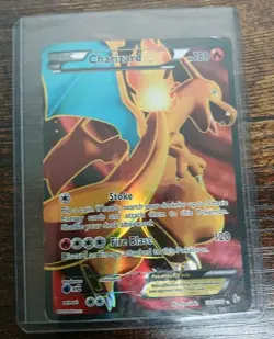 Charizard EX 100/106 Full Art Holo Flashfire Pokemon Card LP - Image 2