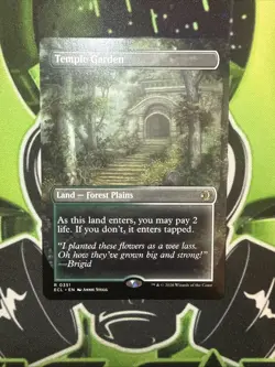 Temple Garden (Borderless Rare) R 0351 MTG Lorwyn Eclipsed NM - Image 1