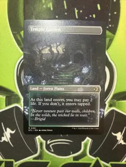 Temple Garden (Borderless Rare) R 0351 MTG Lorwyn Eclipsed NM - Image 2