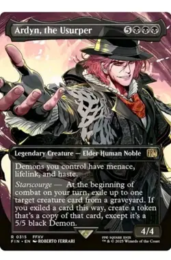 1x Ardyn, the Usurper (BORDERLESS) Final Fantasy Rare! #315 NM Mint! - Image 1