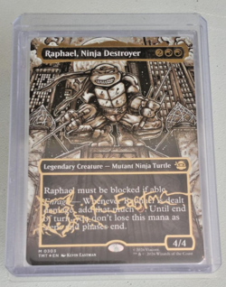 Raphael, Ninja Destroyer Gold-Stamped Signature MTG Teenage Mutant Ninja Turtles - Image 1