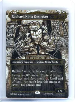 Raphael, Ninja Destroyer Gold-Stamped Signature MTG Teenage Mutant Ninja Turtles - Image 2