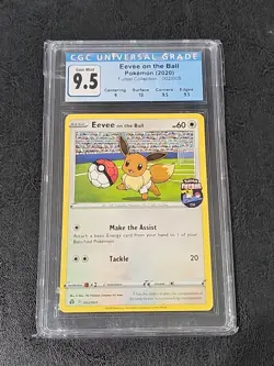 Eevee on the Ball - (Pokemon Futsal) 002/005 CGC 10 (Blue 9.5) - Image 1