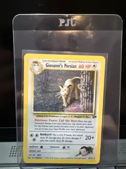 Pokemon TCG Giovanni's Persian 8/132 Gym Challenge Holo Rare - Image 1