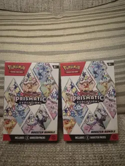 Pokemon TCG Prismatic Evolutions Booster Bundle Sealed x2 - Image 1