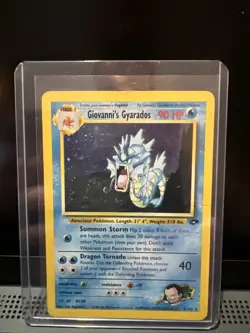 Giovanni’s Gyarados 5/132 Holo Rare Gym Challenge WoTC Pokemon Card - Image 1