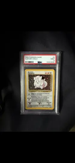 Pokemon Clefairy 5/102 Base Set Holo Rare PSA 9 Wizards of the Coast - Image 1