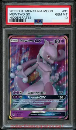 Pokemon Hidden Fates Mewtwo GX 31 PSA 10 - Image 1