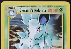 Vintage Pokemon TCG Gym Challenge Giovanni's Nidorina 1st Edition #44/132 - Image 2