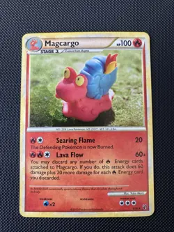 Magcargo 6/90 Holo Rare HGSS Undaunted Pokemon Holo LP - Image 1