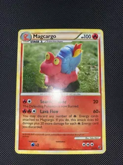 Magcargo 6/90 Holo Rare HGSS Undaunted Pokemon Holo LP - Image 2