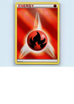 Pokemon tcg Diamond and Pearl Fire Energy Moderately played - Image 1