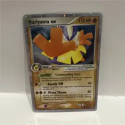 Pokemon Hariyama ex Ultra Rare Holo 100/107 EX Deoxys 110 HP TCG Stage 1 - Image 1