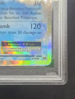 2016 POKEMON XY EVOLUTIONS #21 BLASTOISE EX PSA 9 MINT - Image 3