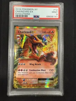 2016 Pokemon XY Charizard Ex Evolutions #12/108 PSA-9 MINT - Image 3