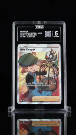 2021 POKEMON TCG - SHINING FATES - BIRD KEEPER FA TRAINER #66 - TAG 5 - Image 1