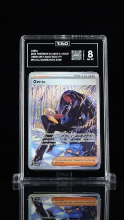 2023 POKEMON OBF EN-OBSIDIAN FLAMES SPECIAL ILLUSTRATION RARE #226 GEETA TAG 8 # - Image 1