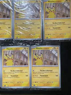 Pokemon TCG MEP Promo Natural History Pikachu At The Museum Jumbo Sealed X 10 - Image 3