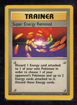Pokemon TCG Super Energy Removal Base Set Rare Trainer 79/102 WOTC English - Image 1