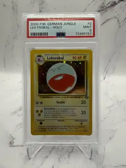 2000 Pokemon German Jungle Electrode Holo PSA 9 - Image 1