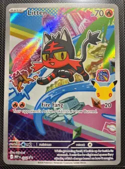 2026 Pokemon 30th Anniversary Promos Eng First Partner Popplio,Litten,Rowlet NM+ - Image 3