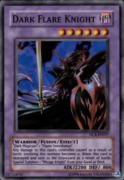 Dark Flare Knight (2007) - Super Rare DCR-EN017 - MP - YuGiOh - Image 1