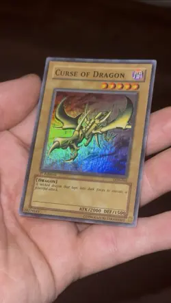 2002 Yu-Gi-Oh! LOB-066 Curse of Dragon 1st Edition Super Rare - NM - OG Print - Image 2