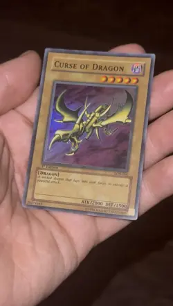 2002 Yu-Gi-Oh! LOB-066 Curse of Dragon 1st Edition Super Rare - NM - OG Print - Image 3