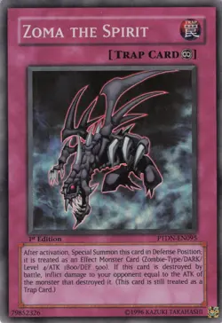 Yugioh Zoma the Spirit PTDN-EN095 Super Rare 1st Edition LP - Image 1