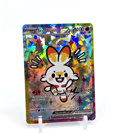SCORBUNNY ART READ DESCRIPTION BELOW HOLO SCORBUNNY Card SCORBUNNY Pokemon Card - Image 1
