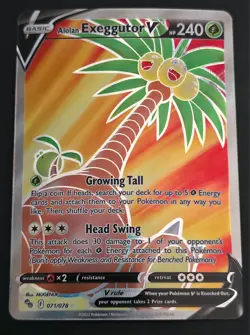 Alolan Exeggutor V 071/078 Pokemon Go Holo Pokemon Card TCG - Image 1