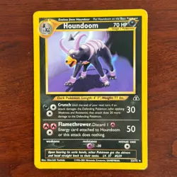 Houndoom 23/75 Non Holo Rare Neo Discovery Pokemon Card - Image 1