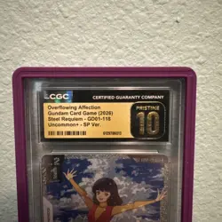 Gundam Card Game Overflowing Affection GD03/GD01-110 U+ (SP) Alt Art CGC 10 ✅🆕 - Image 2