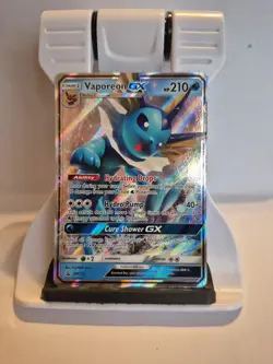 Pokemon Vaporeon GX TCG SM172 Sun Moon Black Star Holo Promo Card NM Condition - Image 1