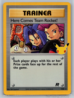 Pokemon Card Here Comes Team Rocket! 15/82 Celebrations Trainer NM - Image 1